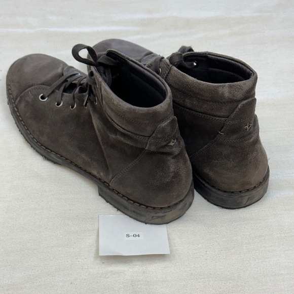 John Varvatos USA Grey Suede Portland Monkey Boots Men's 12 - Picture 7 of 8